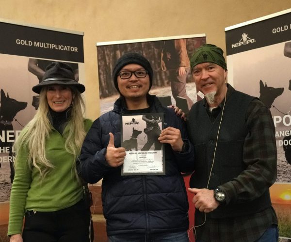 Photo was taken with Michael and Bart Bellon